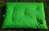Matrace pro domácí mazlíčky - zelená s tlapkou - Výprodej