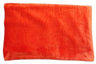 Deka flanel fleece - tmavě oranžová - 70 x 100 cm