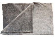 Deka flanel fleece - šedý melír - 150 x 200 cm
