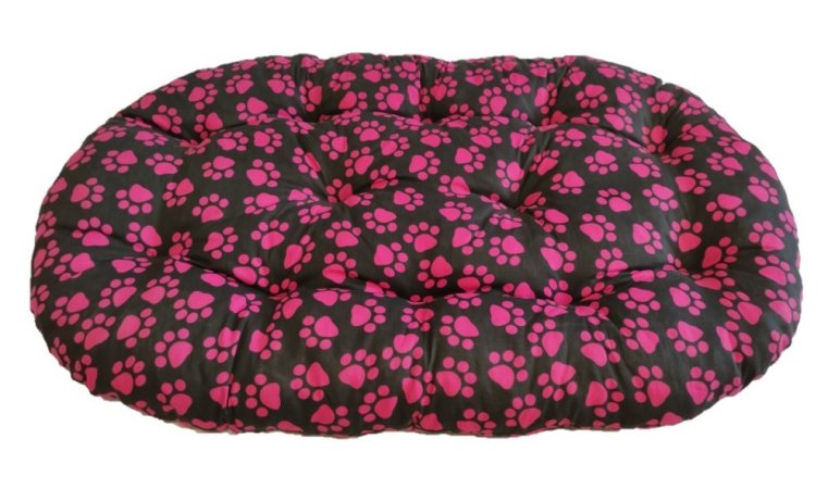 Polštář pro domácí mazlíčky - růžová tlapa - 120 x 65 cm 