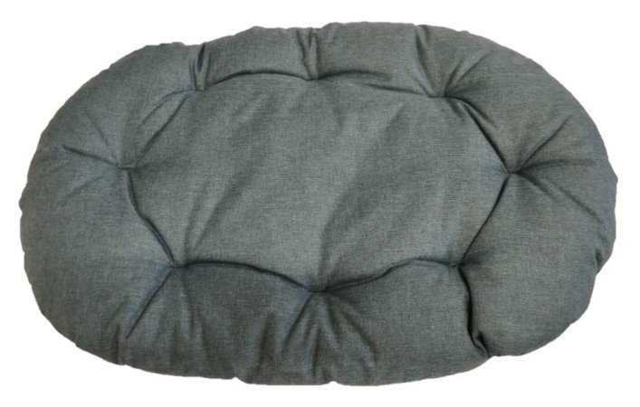 Polštář pro domácí mazlíčky - šedozelený žíhaný - 80 x 50 cm 