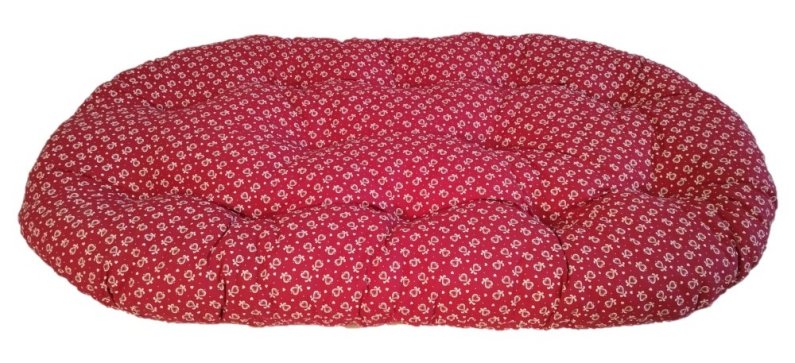 Polštář pro domácí mazlíčky - červená srdíčka - 120 x 65 cm 