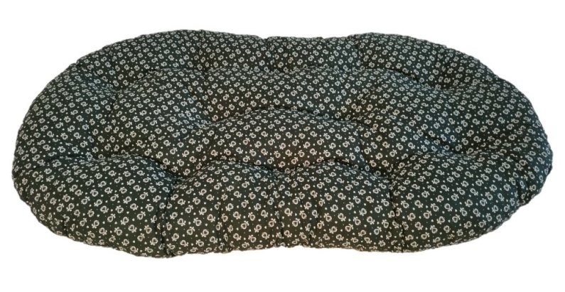 Polštář pro domácí mazlíčky - zelená srdíčka - 120 x 65 cm 