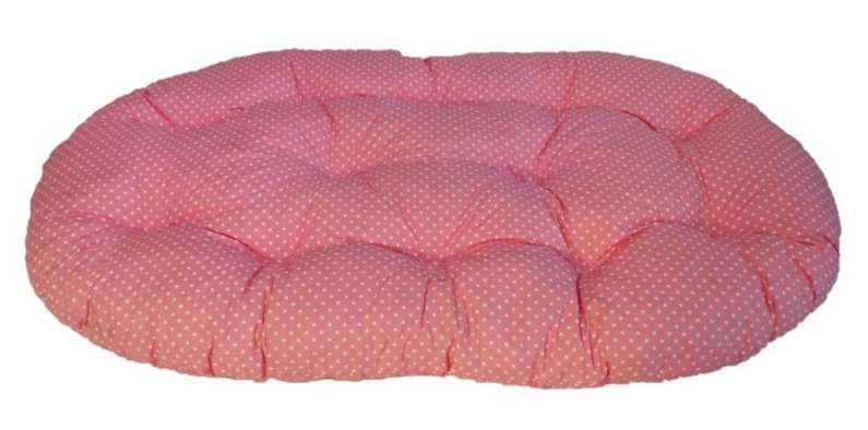 Polštář pro domácí mazlíčky - růžový puntík - 120 x 65 cm 