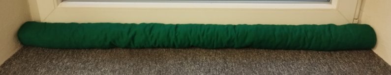 Protiprůvaňák - zelený 80 cm