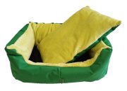 Pelíšek pro psy - obdélník - zelený - 60 x 40 cm