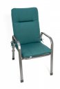 LKV Lomnice Podsedák na zahradní židli Standard se šňůrkou - 100 x 50 - zelený