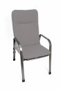 Podsedák na zahradní židli Lux - 100 x 50 - šedý melír