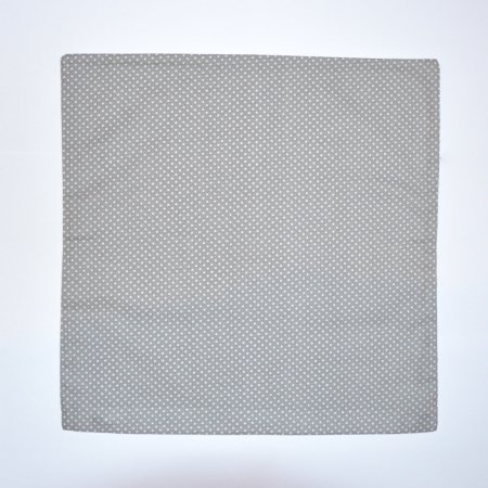 Povlak na polštářek šedý puntík - 40 x 40 cm