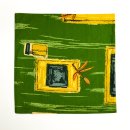 LKV Lomnice Povlak na polštářek zelený ornament - 40 x 40 cm