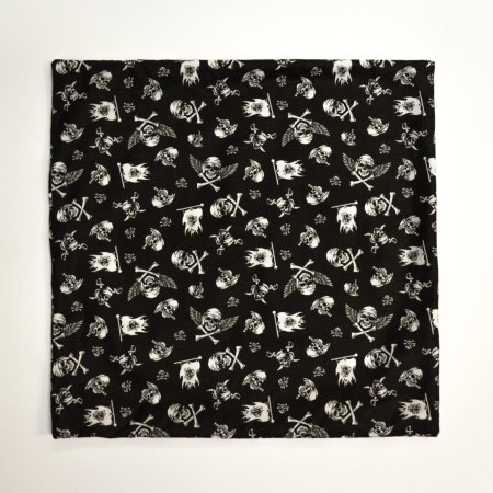 Povlak na polštářek pirát černý - 40 x 40 cm