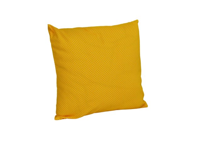 Povlak na polštářek žlutý puntík - 40 x 40 cm