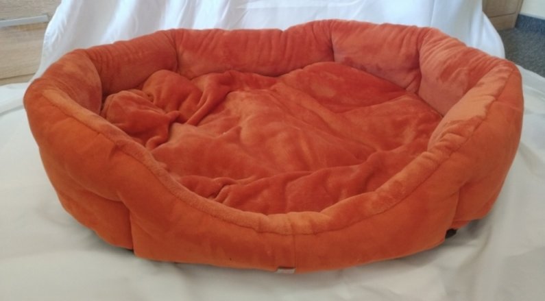 Pelech pro domácí mazlíčky - oranžový fleece - Výprodej