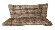 Polstr a opěrka na zahradní houpačku - 130 cm - dřevo