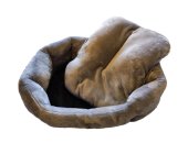 Pelech pro domácí mazlíčky - šedý fleece - 45 x 30 cm