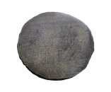 Kulatý sedák s potahem - 70cm  - šedý melír