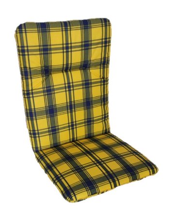 Podsedák na zahradní židli Basic - 100 x 50 - žlutá kostka 