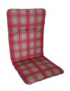 Podsedák na zahradní židli Basic - 100 x 50 - červenošedá kostka 