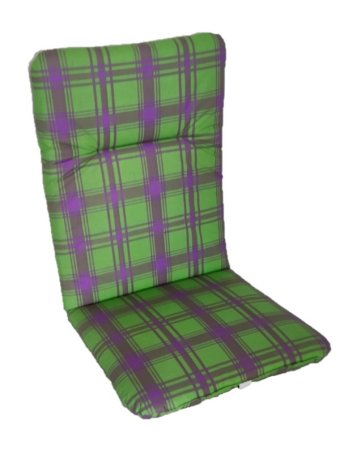 Podsedák na zahradní židli Basic - 120 x 50 - zelená kostka 