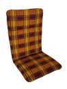 Podsedák na zahradní židli Basic - 100 x 50 - žlutooranžová kostka
